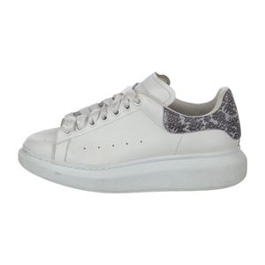 Authentic Alexander McQueen Leather Animal Print Sneakers